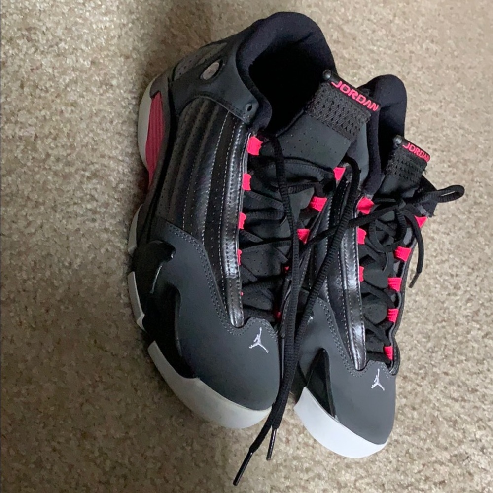 Jordan sneakers (pink black and gray)